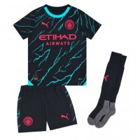 Camisa de time de futebol Manchester City John Stones #5 Replicas 3º Equipamento Infantil 2024-25 Manga Curta (+ Calças curtas)